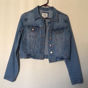 Forever 21 Cropped Premium Denim Jacket